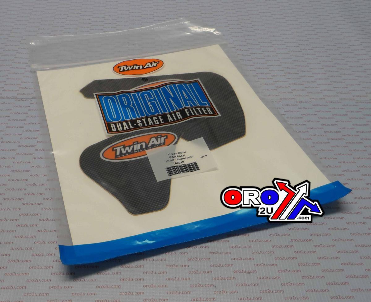 AIR BOX DECAL KAWASAKI KX-F250 2004-2005, TWIN AIR