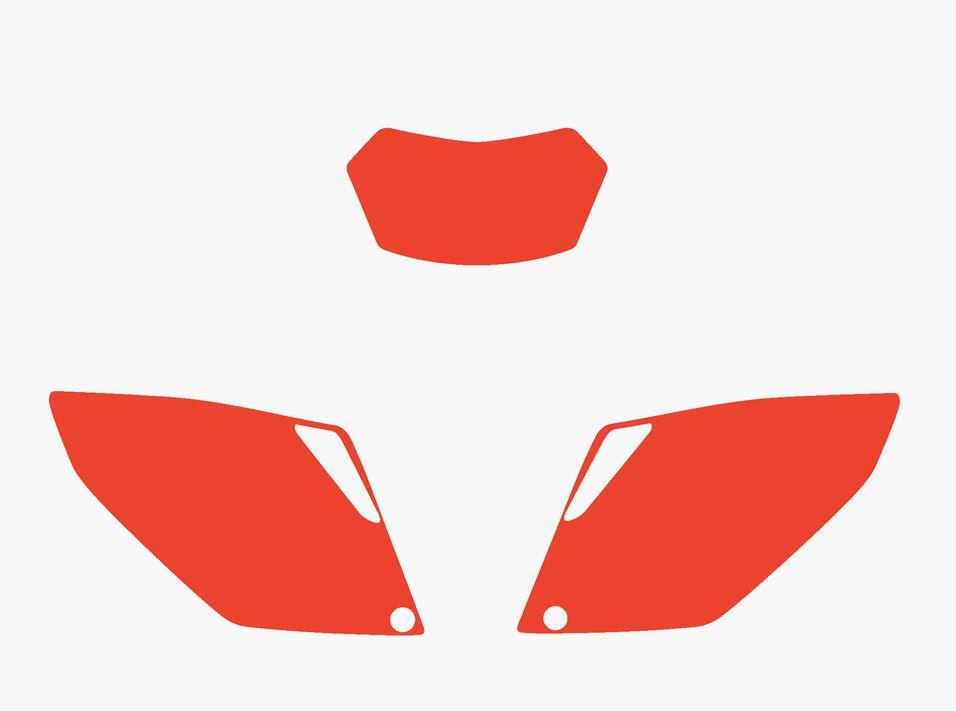 RED BACKGROUND HONDA CRF250 2006-2009