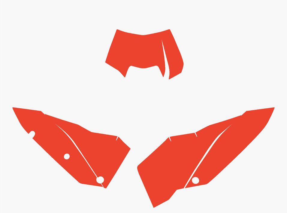RED BACKGROUNDS KTM EXC 125-250 08-11, EXC-F 250-450 08-11