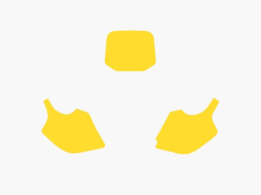 YELLOW BACKGROUND YAMAHA YZ80 1993-2001