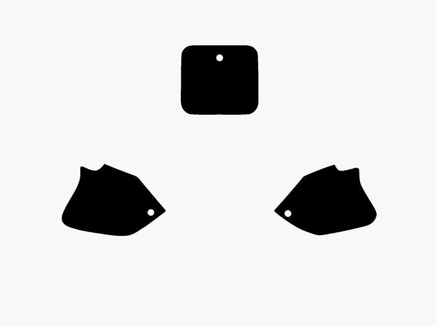 BLACK BACKGROUNDS HONDA CR125 1993-1994, CR250 1992-1994