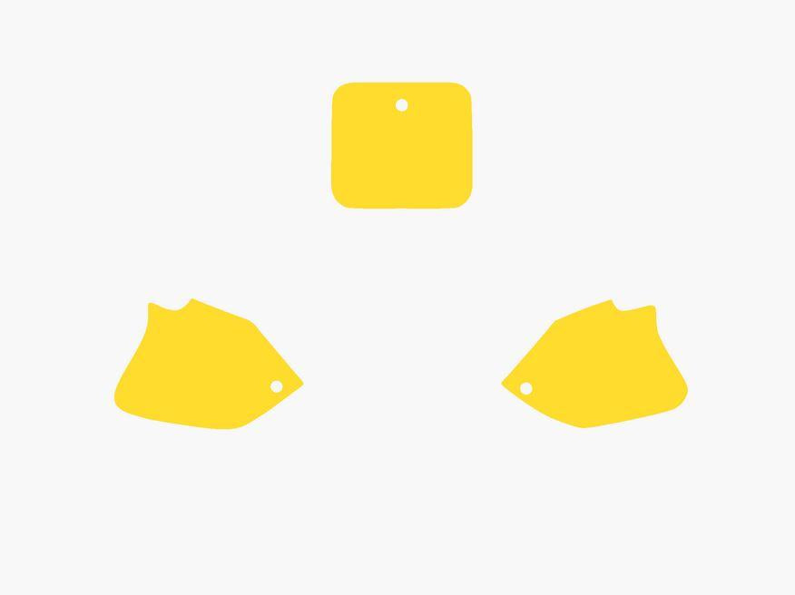 YELLOW BACKGROUNDS HONDA CR125 1993-1994, CR250 1992-1994
