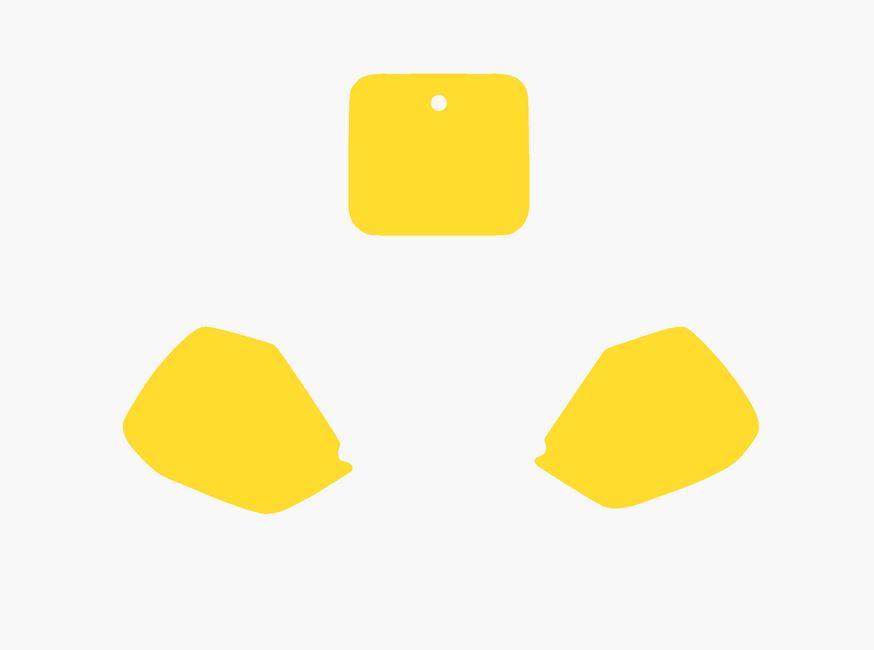 YELLOW BACKGROUND HONDA CR125/250 2005-2008