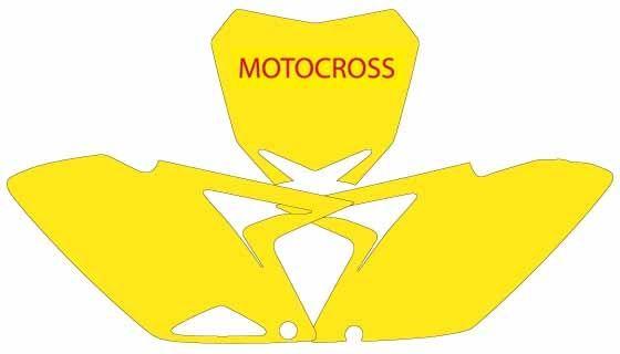 RED BACKGROUND SUZUKI RM-Z250 2010-2018