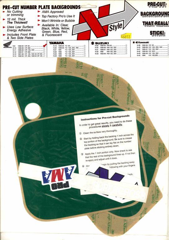 GREEN BACKGROUNDS HONDA CR80 1992-1995