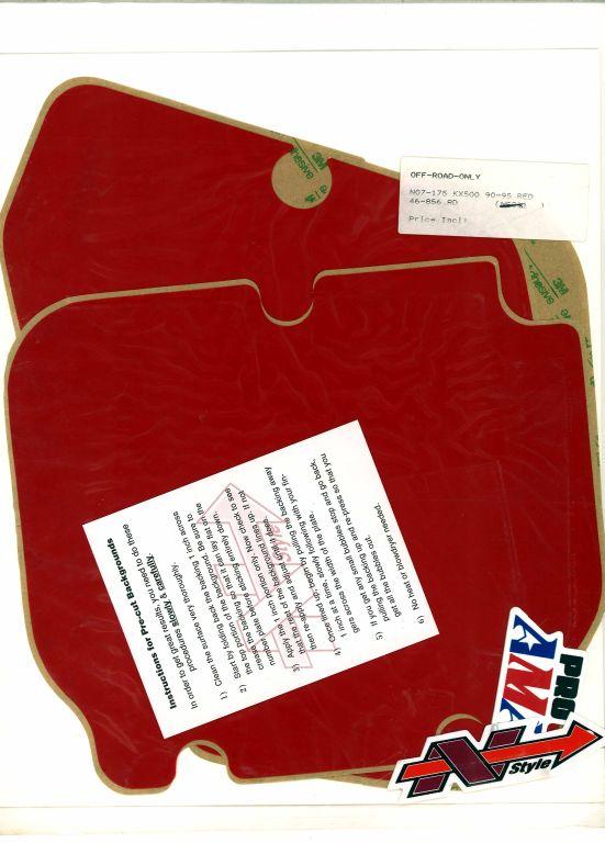 RED BACKGROUNDS KAWASAKI KX500 1990-1995