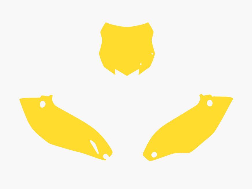YELLOW BACKGROUNDS KAWASAKI KX250F 2013-2016, KX450F 2013-2015