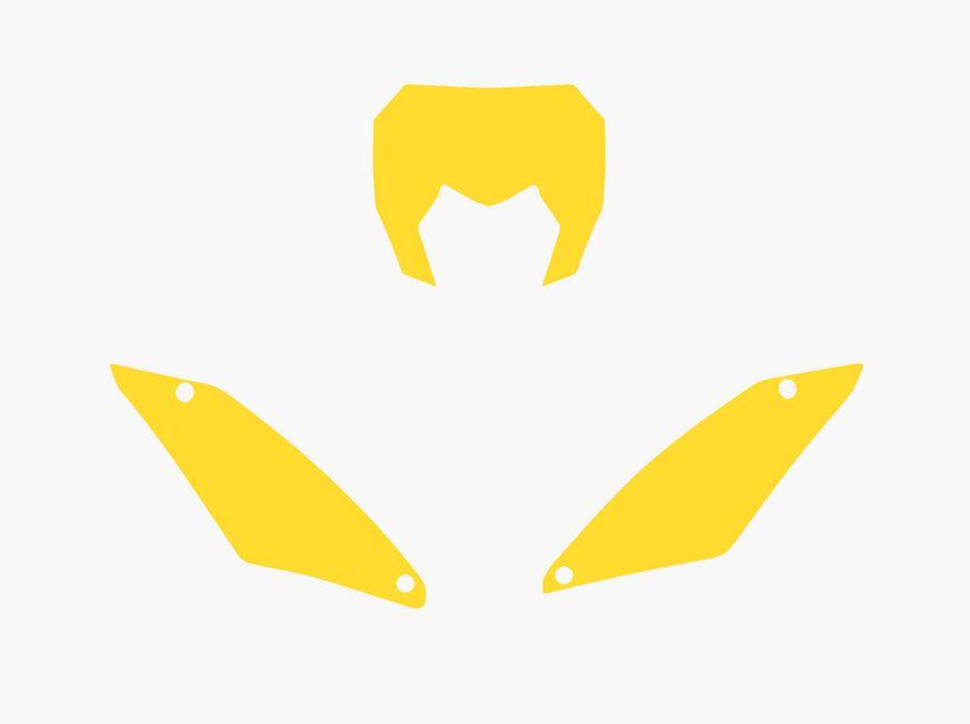 YELLOW BACKGROUNDS SHERCO SE-F 250-450 2017-2022, SE-R 125-300 2017-2022