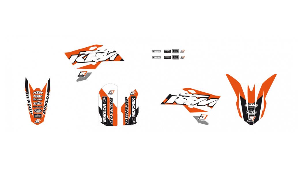 KTM SX50 2009-2015 DREAM 3, BLACKBIRD FULL DECAL SET