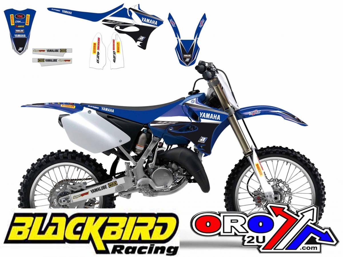 YAMAHA YZ125/250 2002-2014 DREAM 4 DECAL KIT 2016 DESIGN, BLACKBIRD