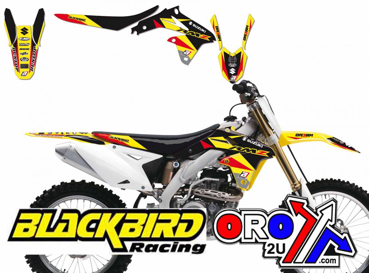 SUZUKI RM-Z450 2005-2007 DREAM 3 DECAL KIT, BLACKBIRD