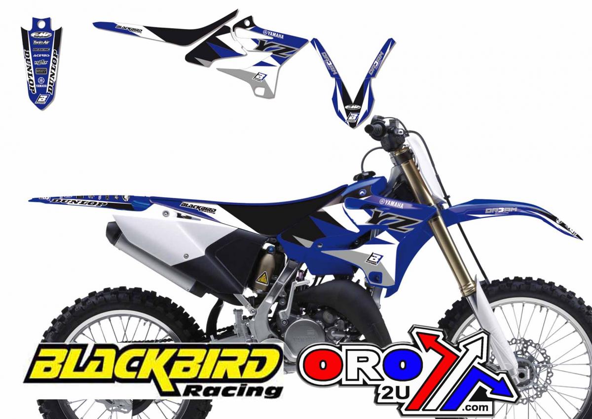 YAMAHA YZ125/250 2015-2021 DREAM 3 DECAL KIT, BLACKBIRD