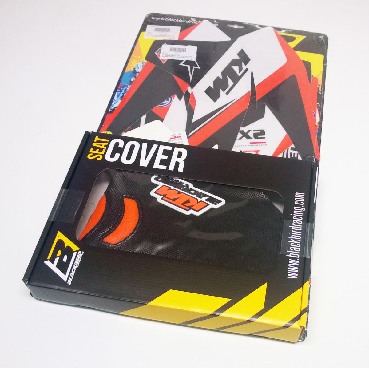 KTM SX/SXF 2013-2015, EXC 2014-2016 TROPHY FULL DECAL KIT, BLACKBIRD