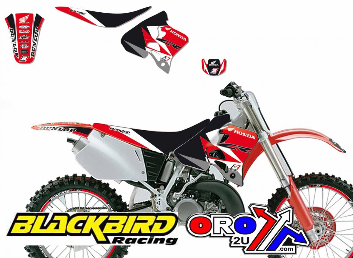 HONDA CR125 1993-1997, CR250 1992-1996 DREAM 3 DECAL KIT, BLACKBIRD