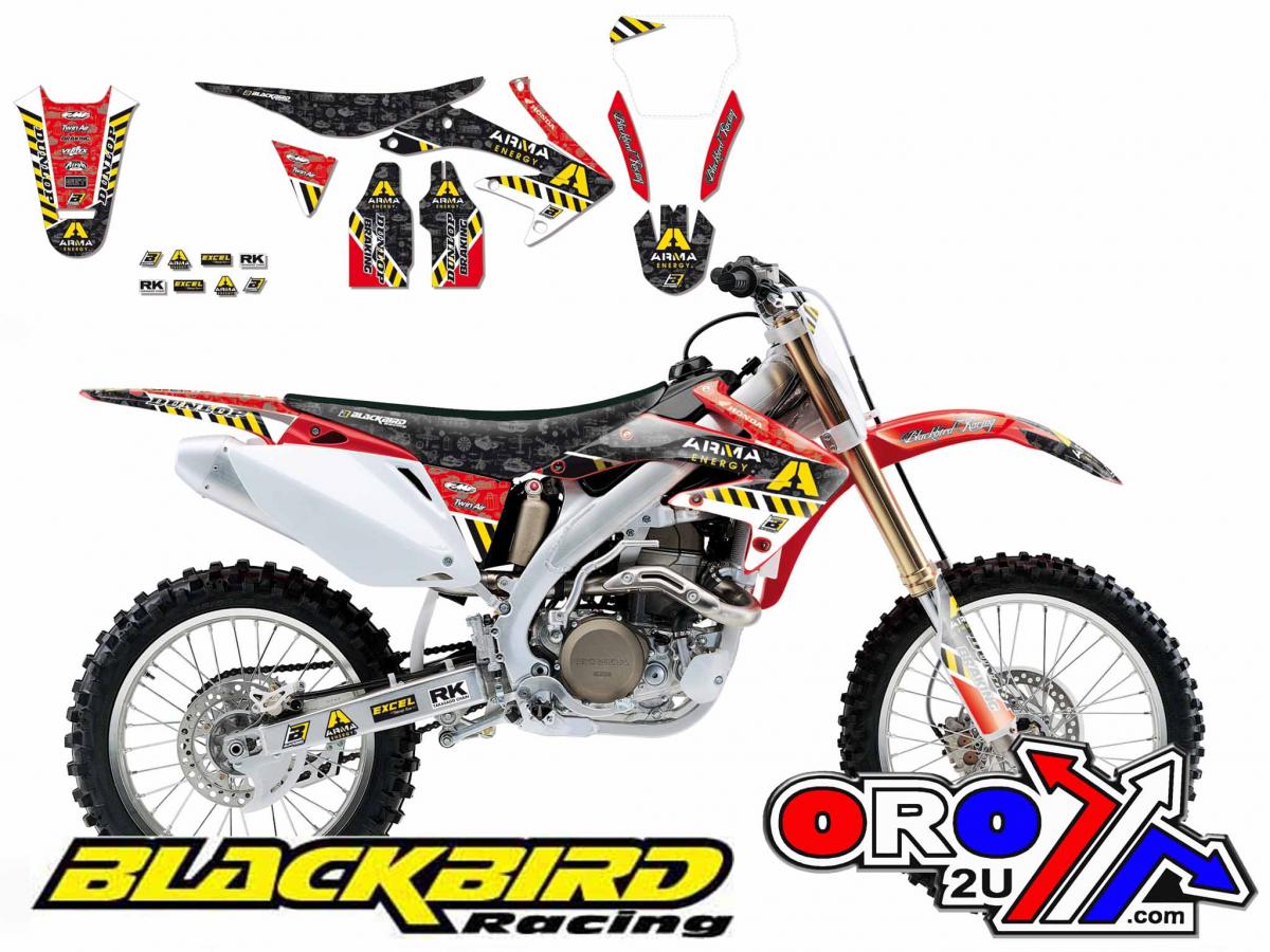 HONDA CRF450R 2005-2008 ARMA ENERGY FULL TEAM KIT, BLACKBIRD