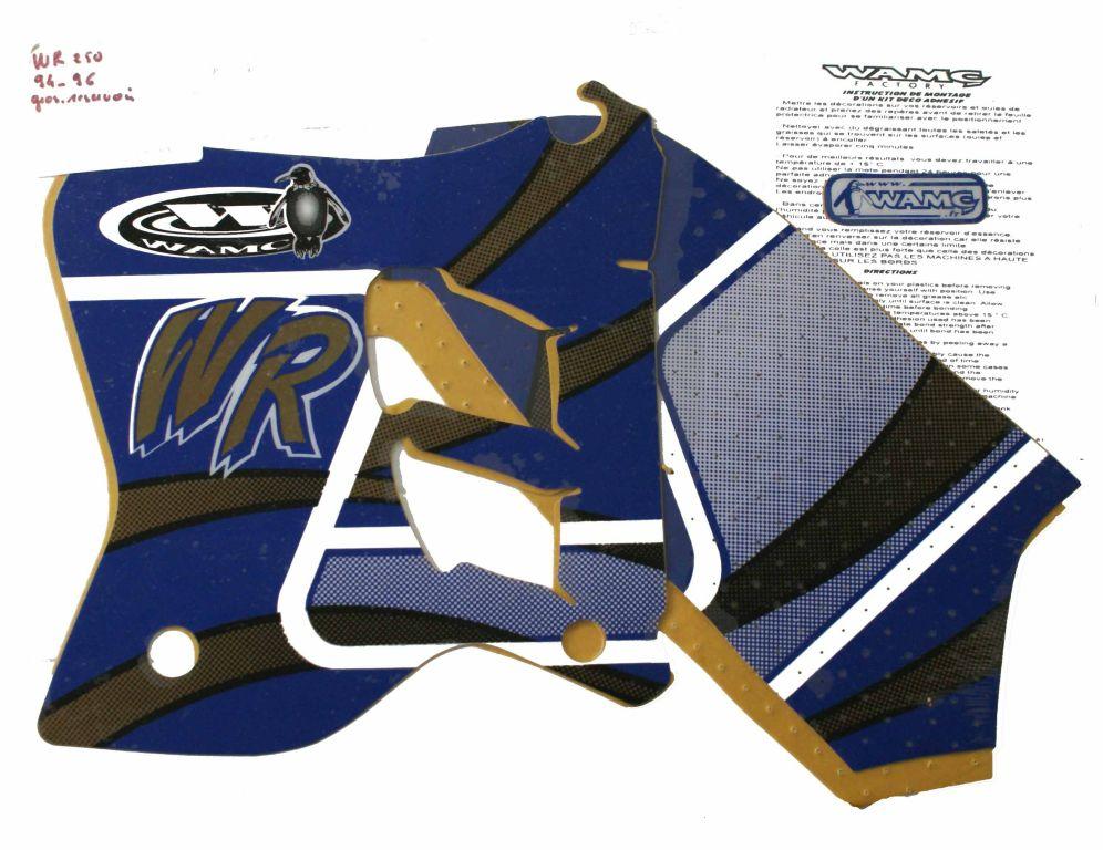 YAMAHA WR250 1994-1996, RAD & TANK DECAL KIT