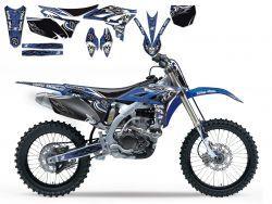 YAMAHA YZ-F250 2010-2013, TRIBAL SKULL 2 DECAL KIT