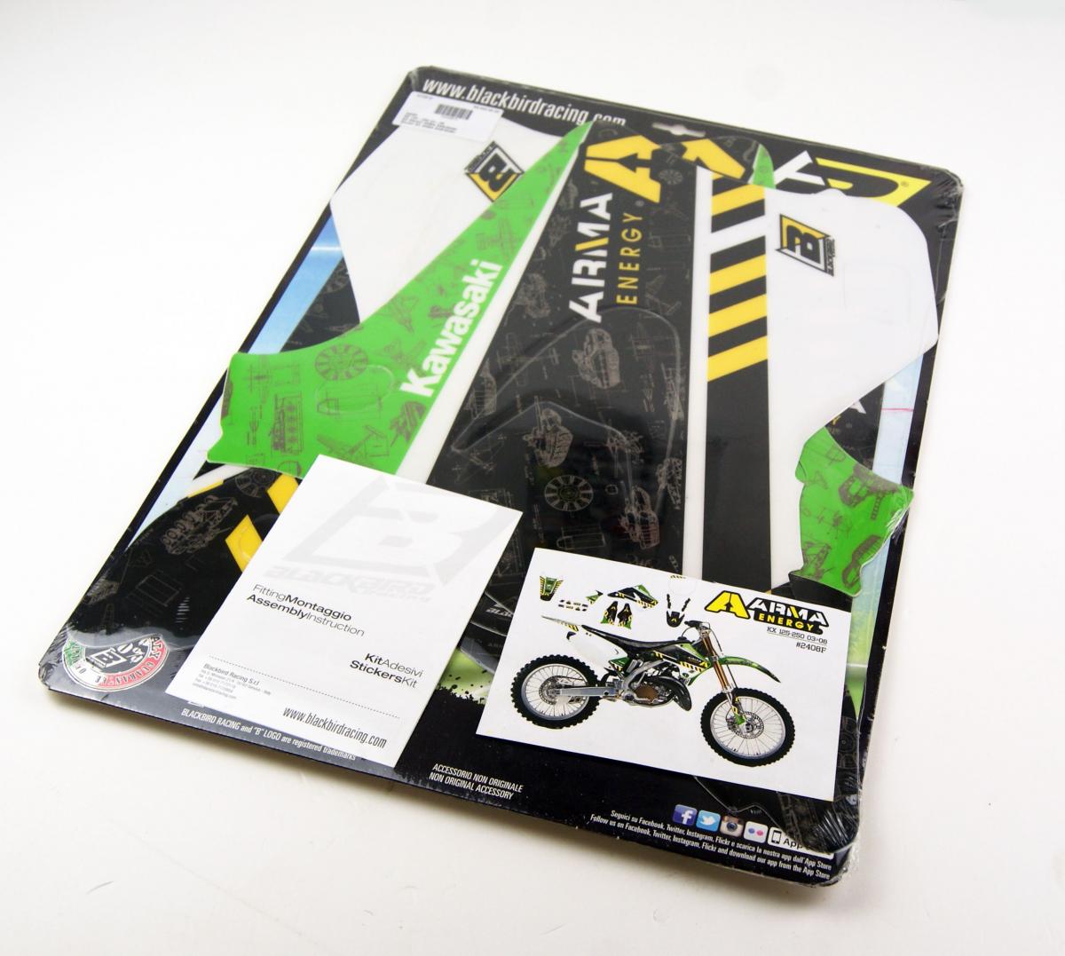 KAWASAKI KX125/250 2003-2008, ARMA ENERGY DECAL KIT