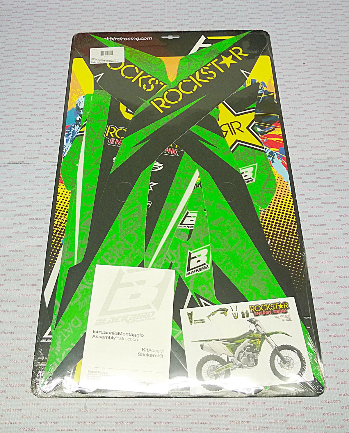 KAWASAKI KX450F 2016-2018, ROCKSTAR ENERGY DECAL KIT