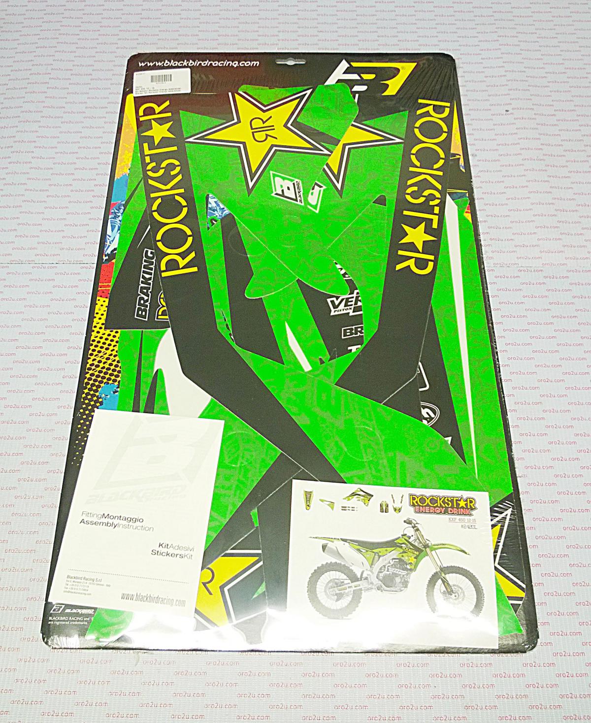 KAWASAKI KX-F450 2012-2015, ROCKSTAR ENERGY DECAL KIT