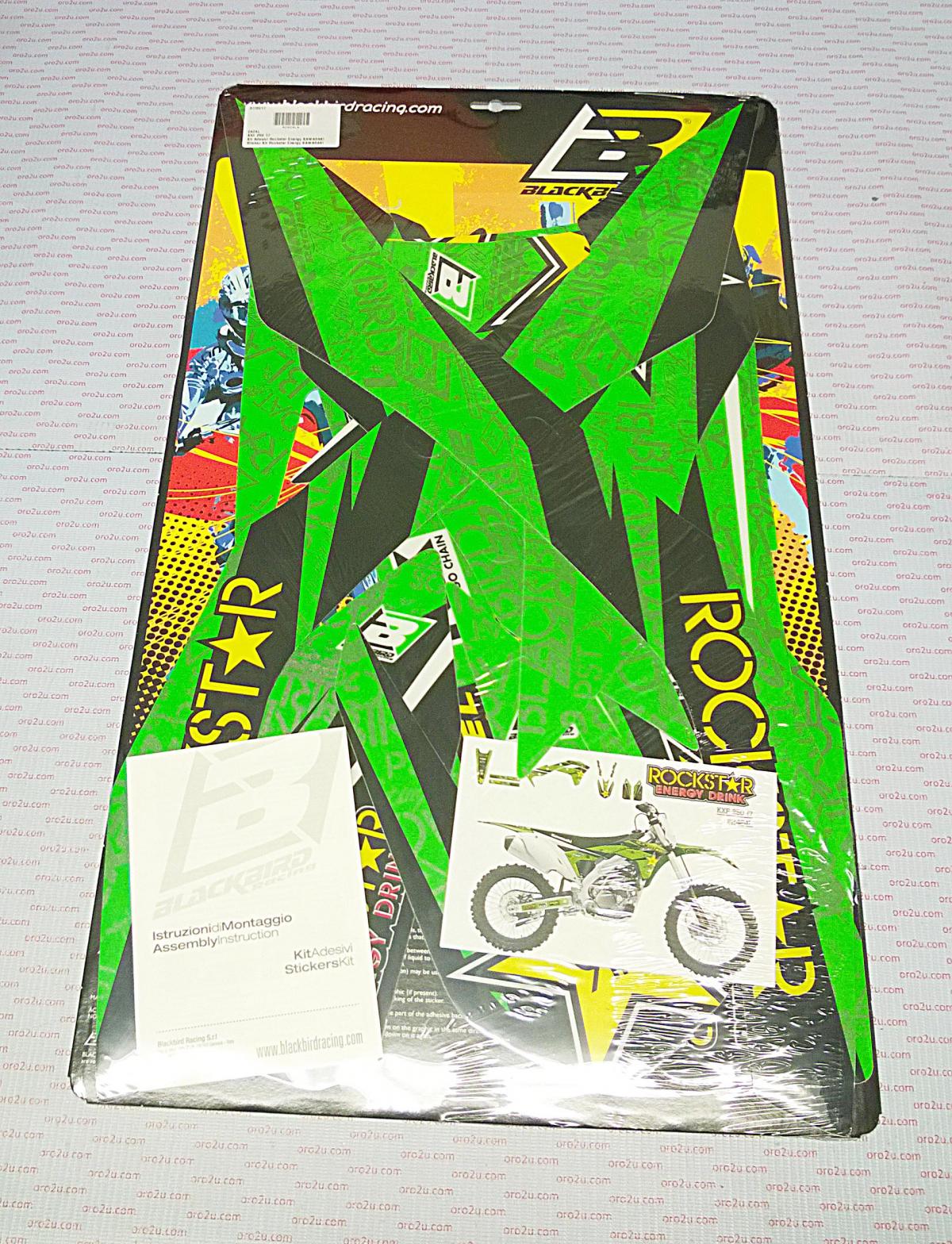 KAWASAKI KX250F 2017-2020, ROCKSTAR ENERGY DECAL KIT