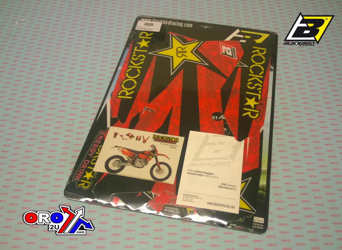 KTM SX 2005-2006, EXC 2005-2007, ROCKSTAR BEURSFOON DECAL KIT