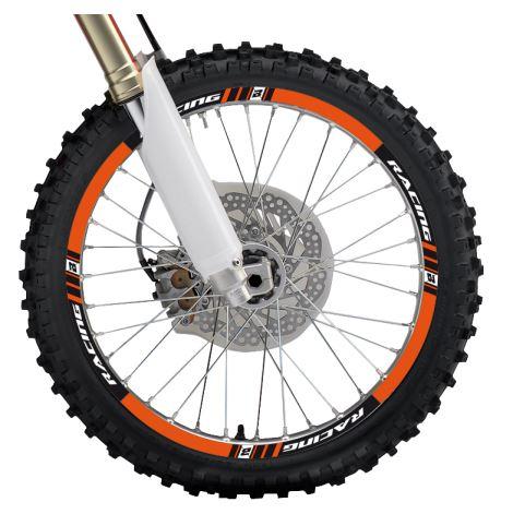 RIM STICKER ORANGE RACING can be applied on 17'', 18'', 19'' and 21'' rims