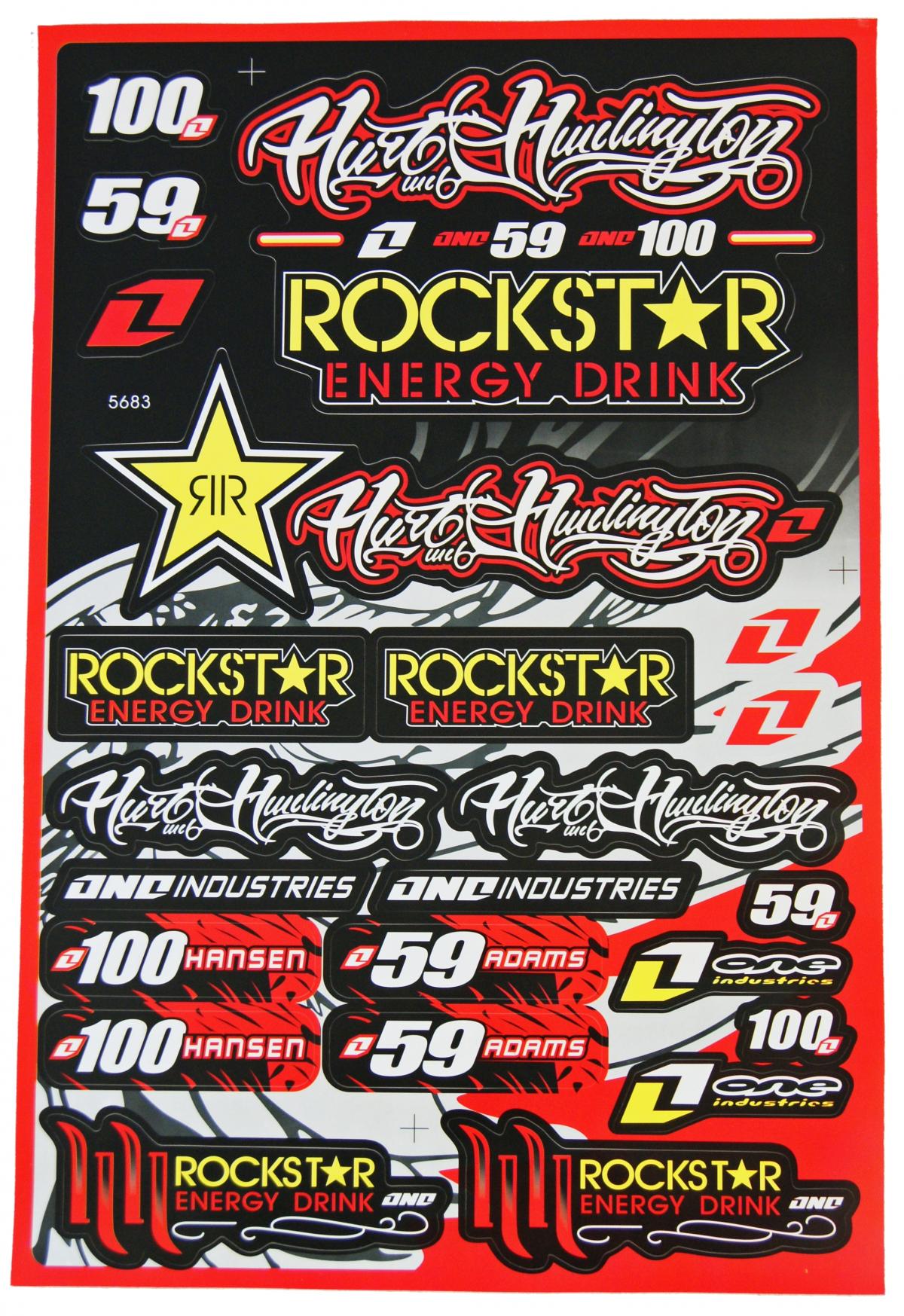 ROCKSTAR STICKER SHEET 30x45cm