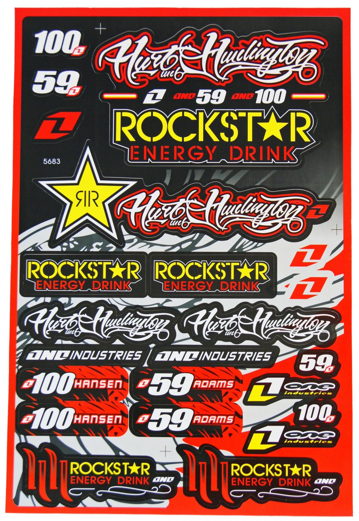ROCKSTAR STICKER SHEET 30x45cm