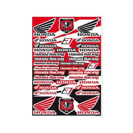 HONDA LOGO STICKER SHEET, PRE-CUT