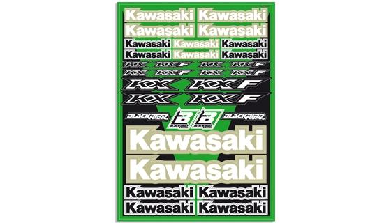 UNIVERSAL KAWASAKI STICKER SHEET