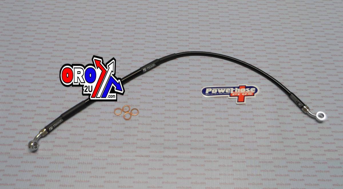 HOSE REAR BRAKE BLACK / BLK, VENHILL H02-2-039/P-BK CR250F 14-17, CR450F 14-16