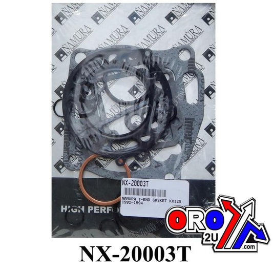 NAMURA TOP END GASKET SET KAWASAKI KX125 1992-1994