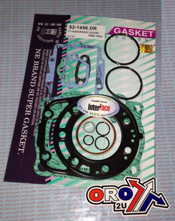 TOP END GASKET SET KAWASAKI KX250 1988-1992
