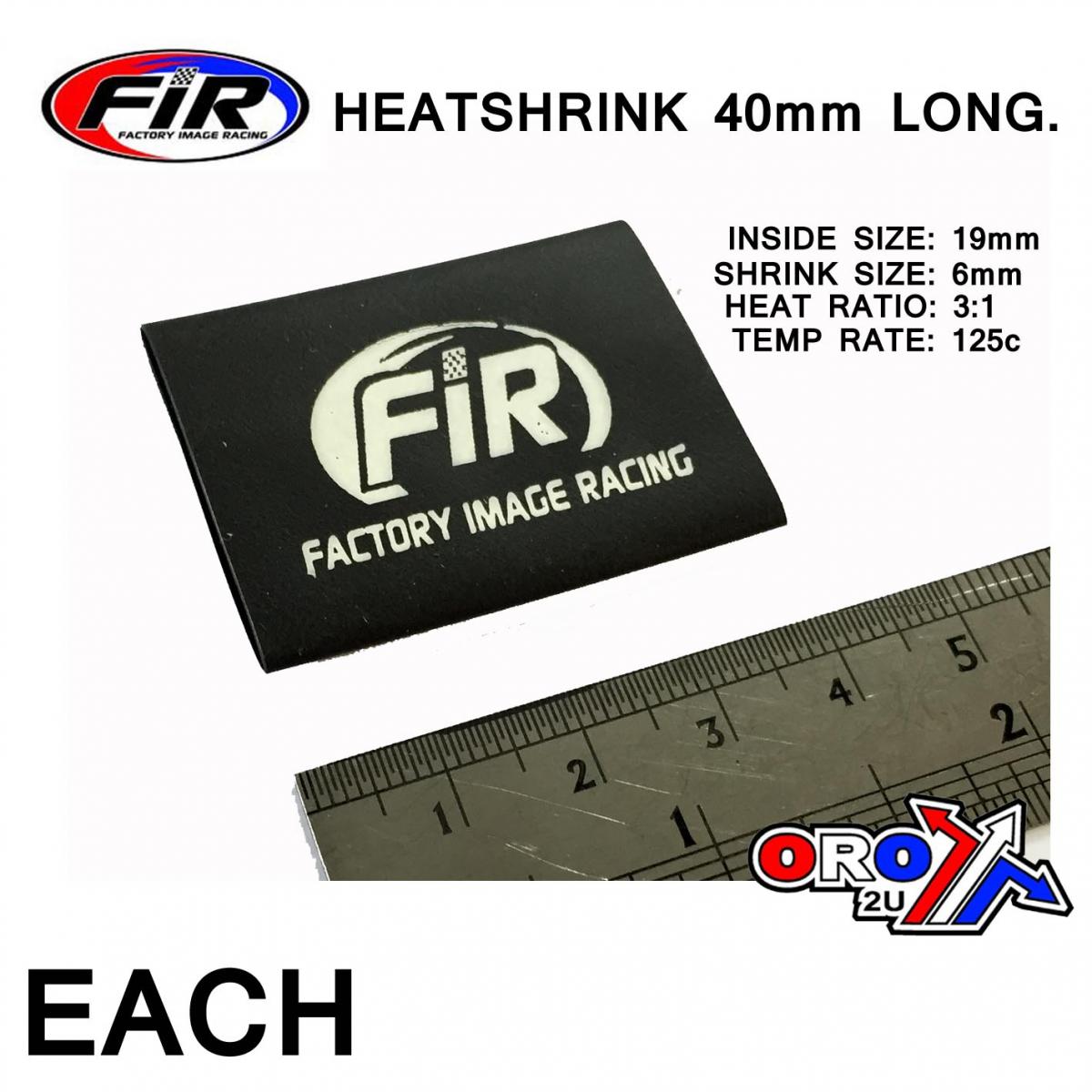 HEATSHRINK 40mm FIR-LOGO EACH,  /ID19x40mm /R3:1