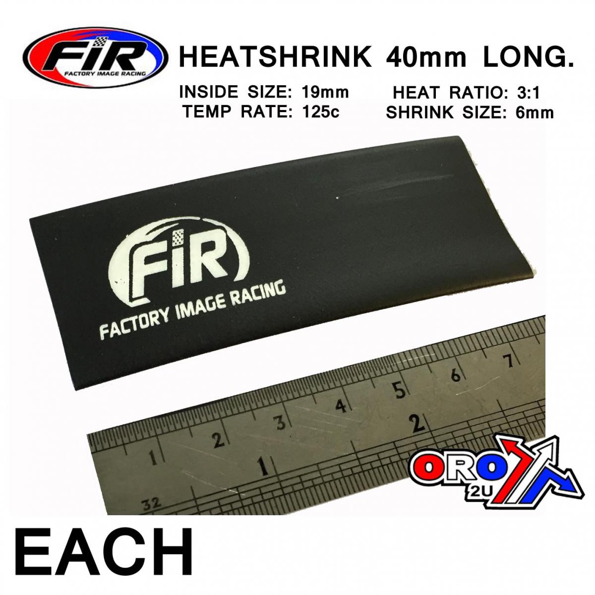 HEATSHRINK 80mm FIR-LOGO EACH,  / ID19x40mm /R3:1