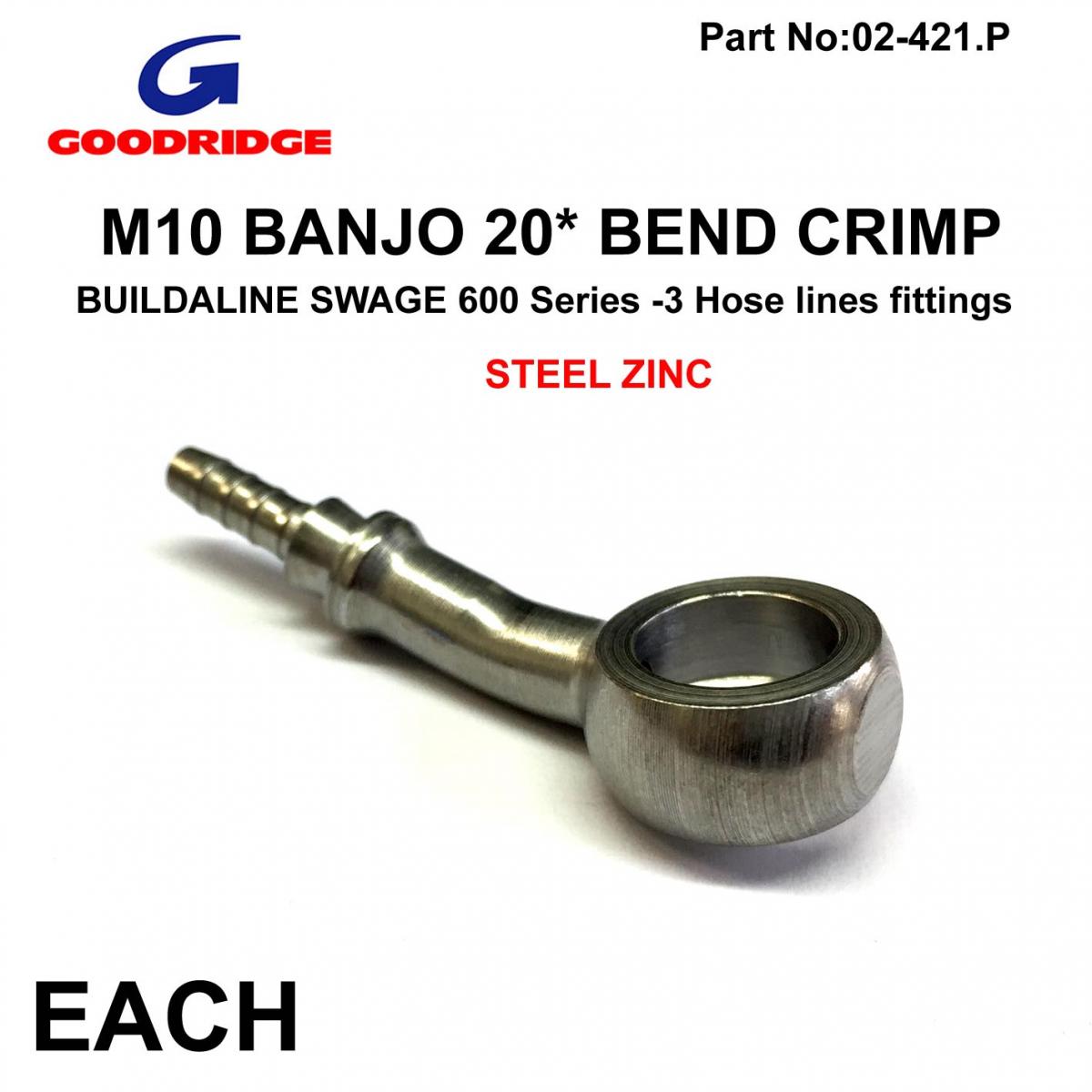 BANJO 20* CRIMP PLATED