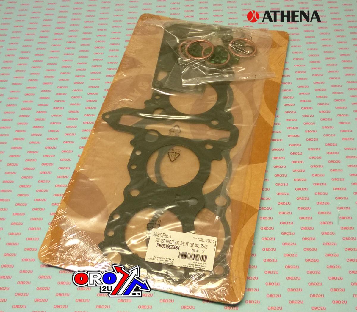 ATHENA TOP END GASKET SET SUZUKI GSF650 BANDIT 2005-2006