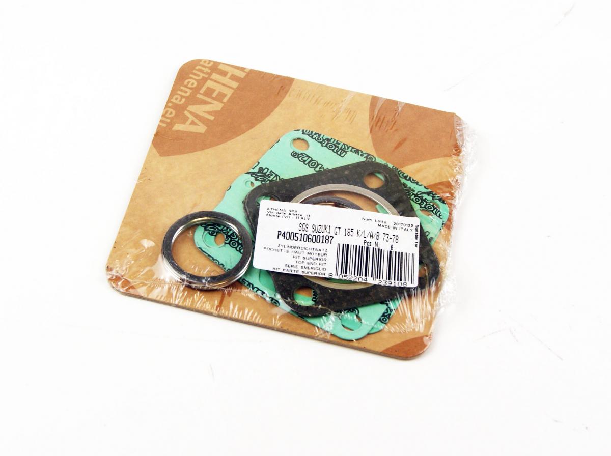 ATHENA TOP END GASKET SET SUZUKI GT185 1973-1978