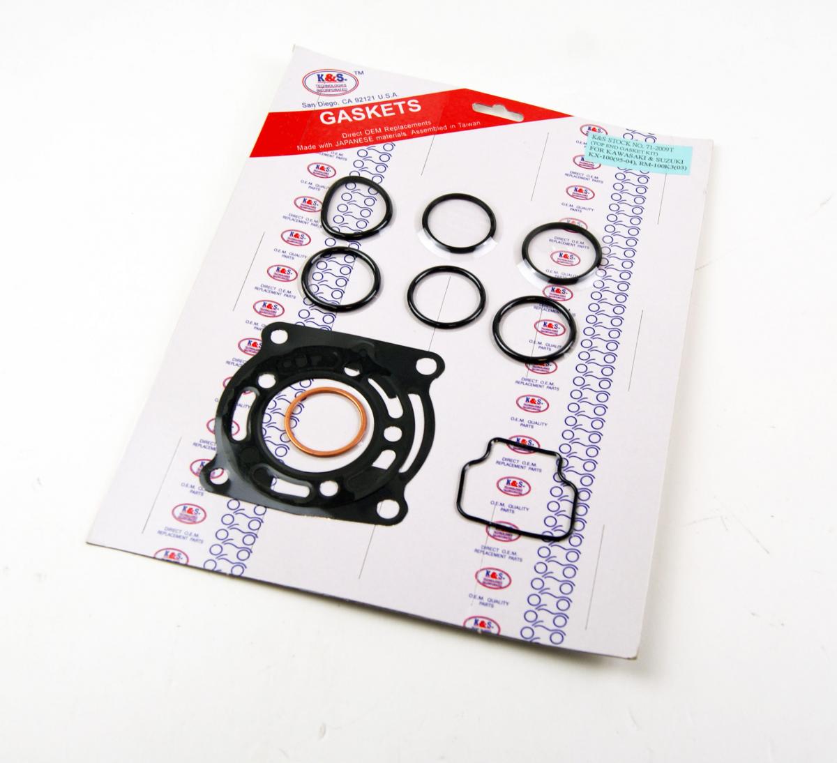 TOP END GASKET SET KAWASAKI KX100 1995-2009