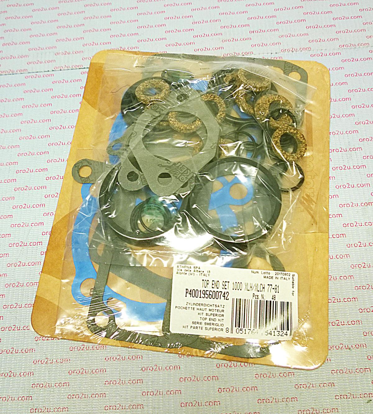 ATHENA TOP END GASKET SET HARLEY DAVIDSON XLH/XLCH 1000 SPORTSTERS 1977-1981
