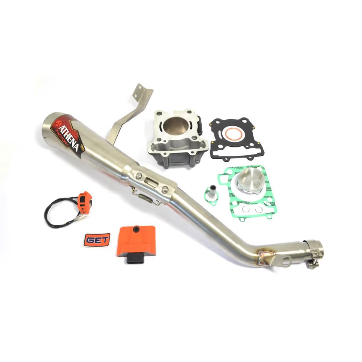 ATHENA FULL CYLINDER KIT + CDI + EXHAUST KTM DUKE 125 10-15 65mm BIG BORE KIT A