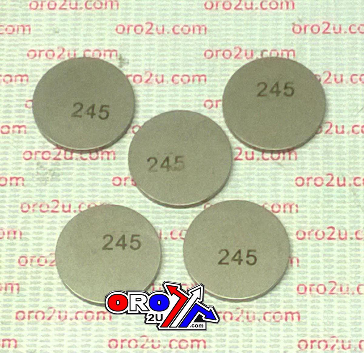 VALVE SHIM 2.45 25mm PK/5