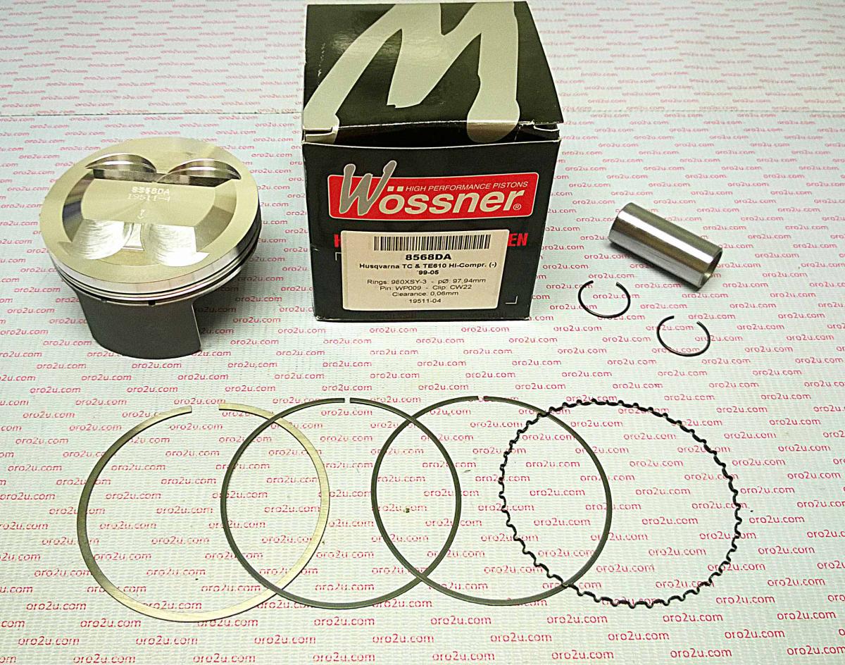 PISTON KIT HC HUSKY610 98.00 WOSSNER 8568DC HUSQVARNA
