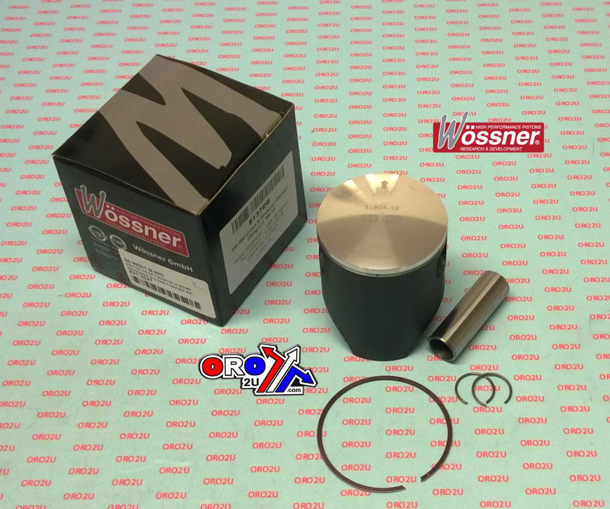 WOSSNER 66.44mm FORGED PISTON KIT D, TM EN/MX250 99-13 DOMED, SINGLE RING