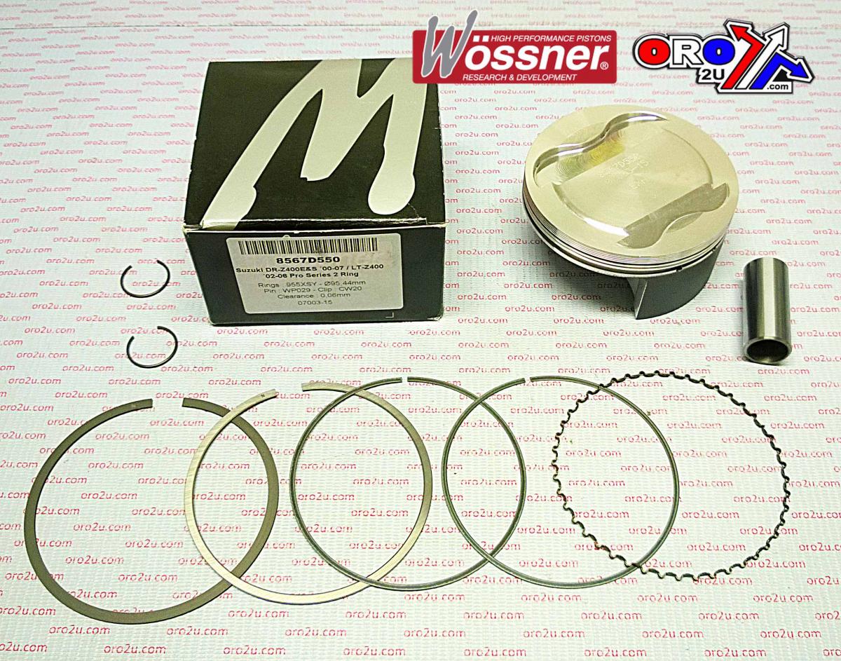 WOSSNER 90mm FORGED PISTON KIT SUZUKI DR-Z400 00-23, LT-Z400 03-14