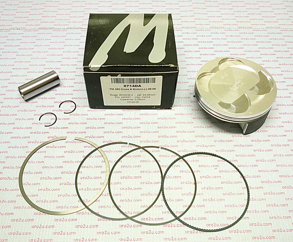 WOSSNER 94.98mm FORGED PISTON KIT B, TM EN/MX450F 2005-2008