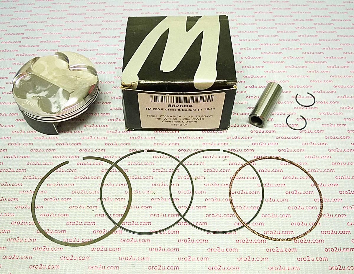 WOSSNER 76.98mm FORGED PISTON KIT C, TM EN/MX250F 2010
