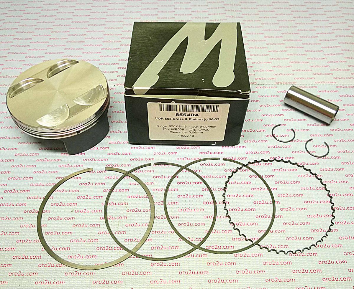 WOSSNER 94.94mm FORGED PISTON KIT B, ALL VOR 503 2000-2002