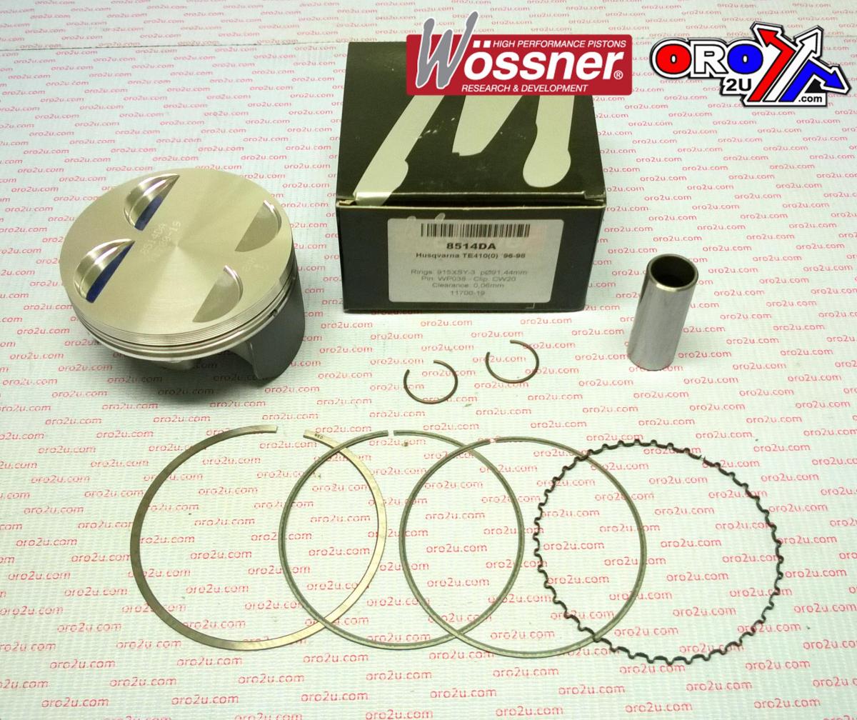 PISTON KIT A 96-98 TE410 91.50 WOSSNER 8514DA HUSQVARNA